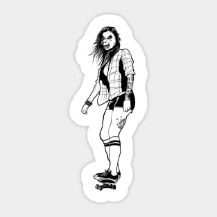 PIGSKATEGIRL Sticker